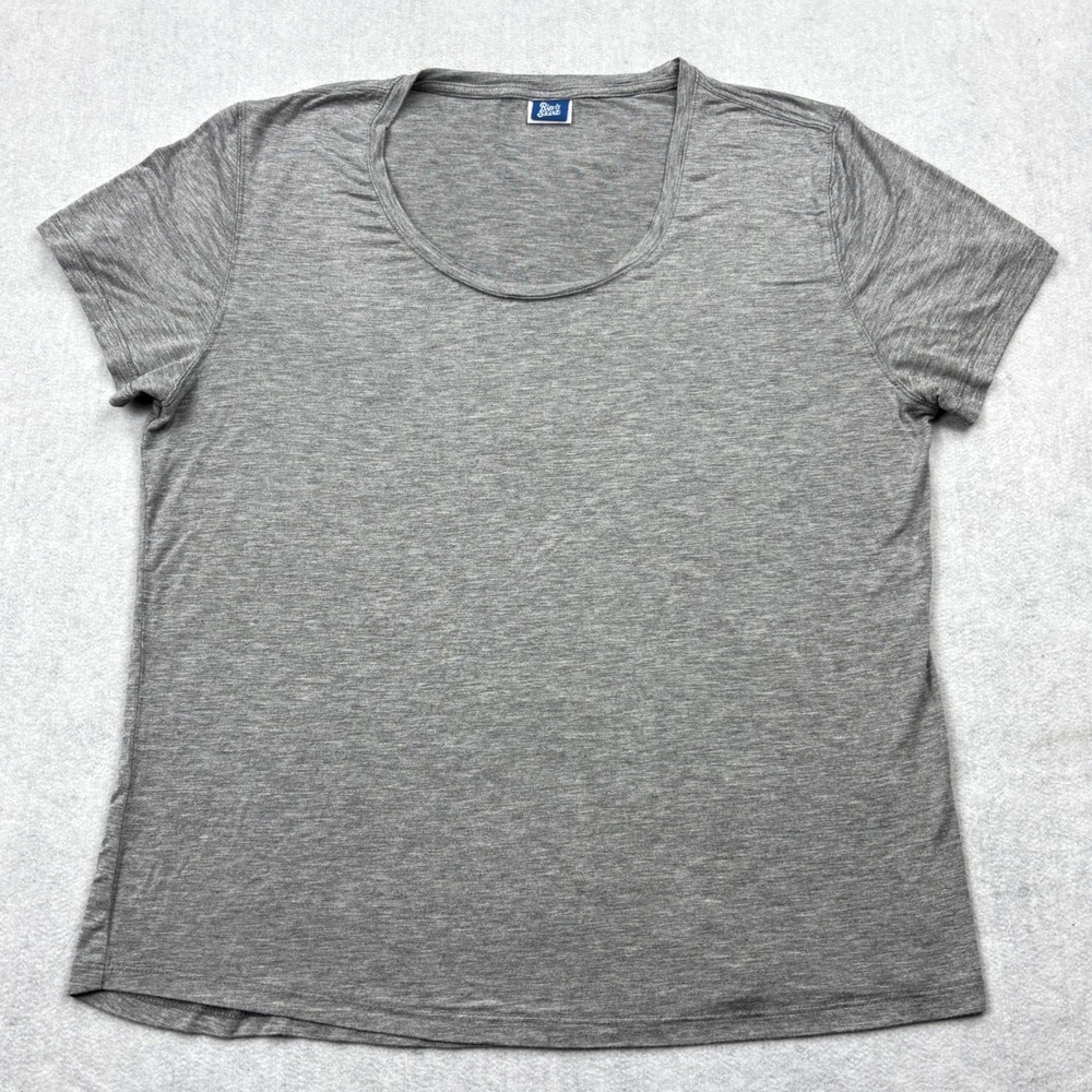 RipSkirt Hawaii T Shirt Womens Large Gray Modal Stretch Short Sleeve Scoop Neck